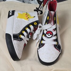 Pokemon Kids Sneakers - White, Black, and Yellow